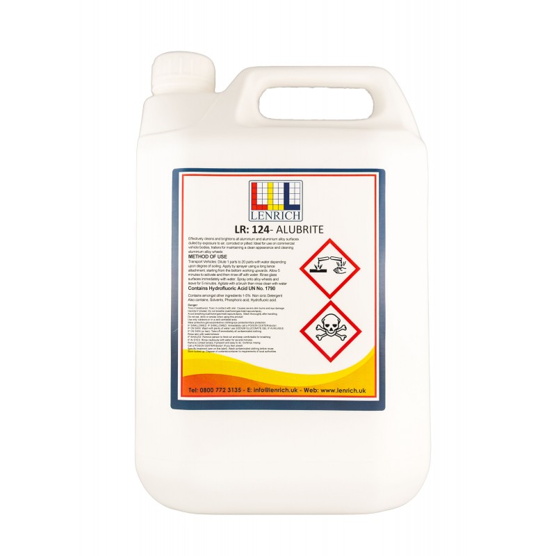 ALUBRITE Aluminium Cleaner & Brightener 1 x 5 Litres ALUBRITE Aluminium Cleaner & Brightener 1 x 5 Litres
