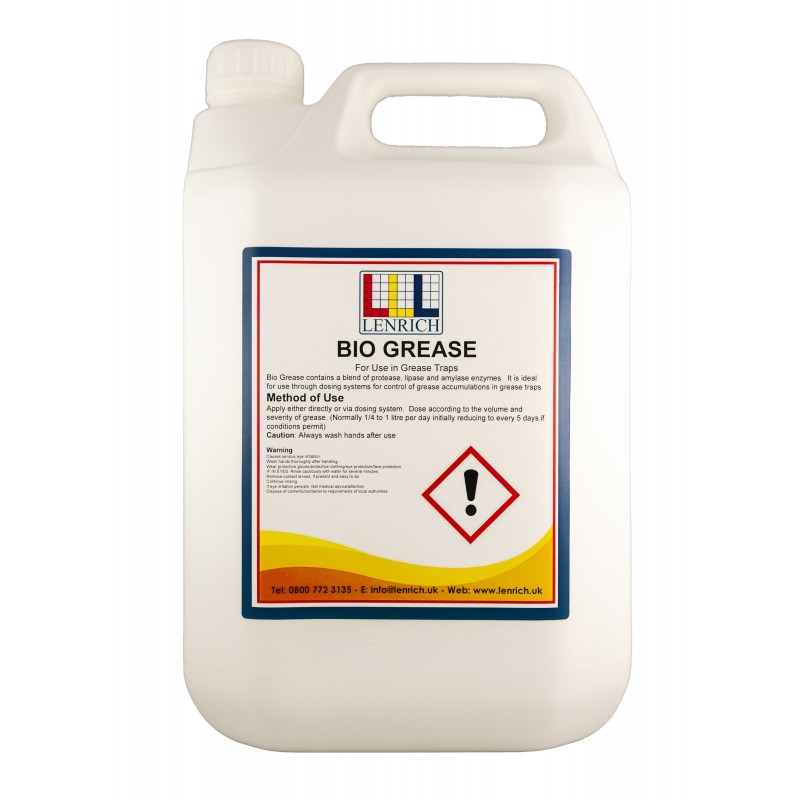 Bio-Grease – Industrial grease trap cleaner  1 x 5 Litres