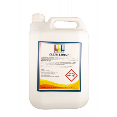 CLEAN & BRIGHT - Concentrated washing up liquid  1 x 5 Litres 