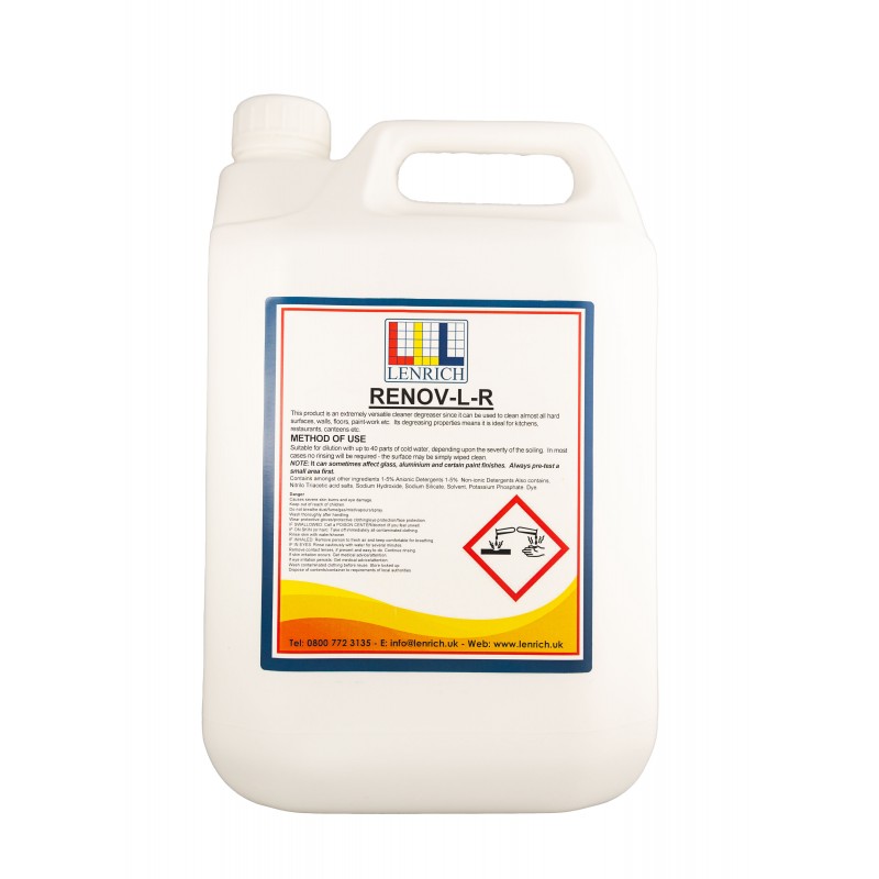 RENOV-L-R - Catering Degreaser 1 x 5 Litres