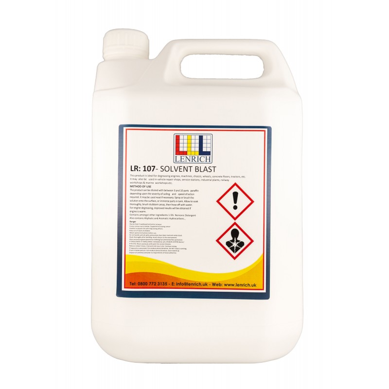 SOLVENT BLAST -- Solvent degreaser 1 x 5 Litres 