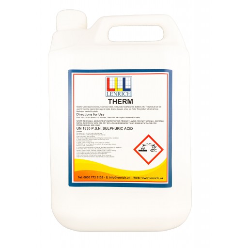 THERM – Industrial fast acting drain cleaner  12 x 1 Litres 